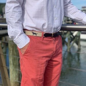 Brand New Black Dog Needlepoint Belt